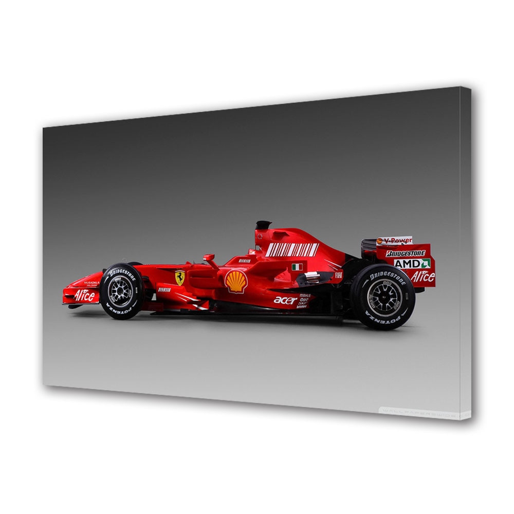 Tablou Canvas Luminos in intuneric VarioView LED, Auto Moto, Ferrari Formula 1, 40 x 60 cm