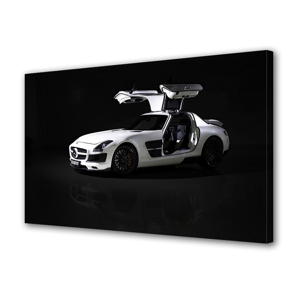 Tablou Canvas Luminos in intuneric VarioView LED, Auto Moto, Mercedes Benz, 40 x 60 cm