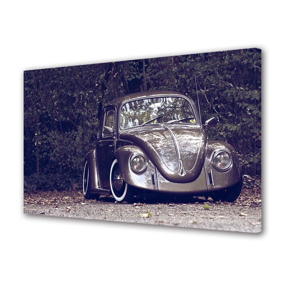 Tablou Canvas Luminos in intuneric VarioView LED, Auto Moto, Broscuta Beetle Modificata, 30 x 45 cm