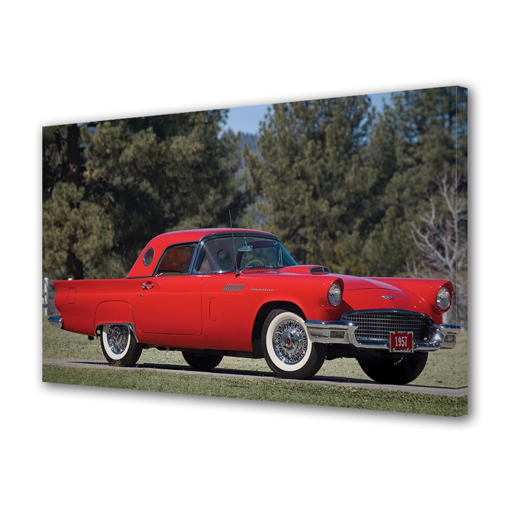 Tablou Canvas Luminos in intuneric VarioView LED, Auto Moto, Ford Thunderbird 1957, 30 x 45 cm