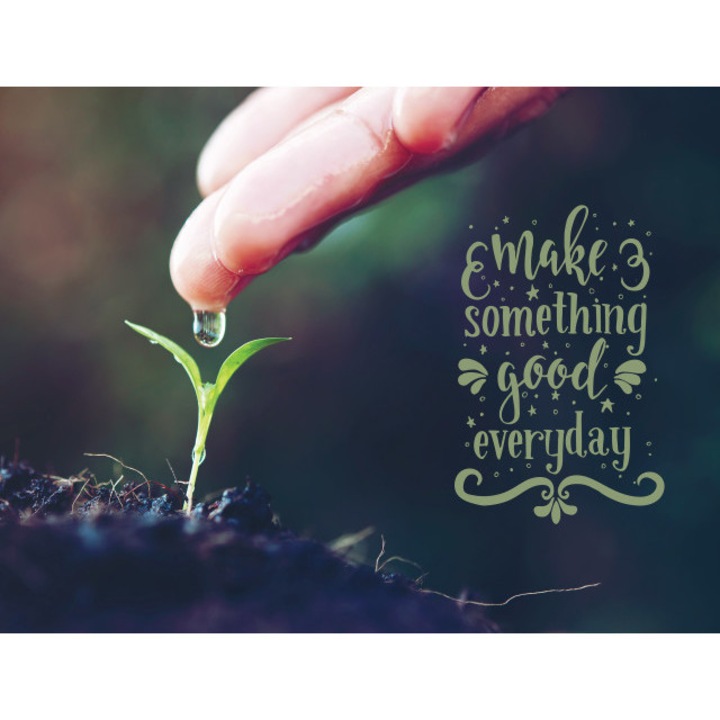 Tablou canvas motivational, Make something good, 50x70 cm