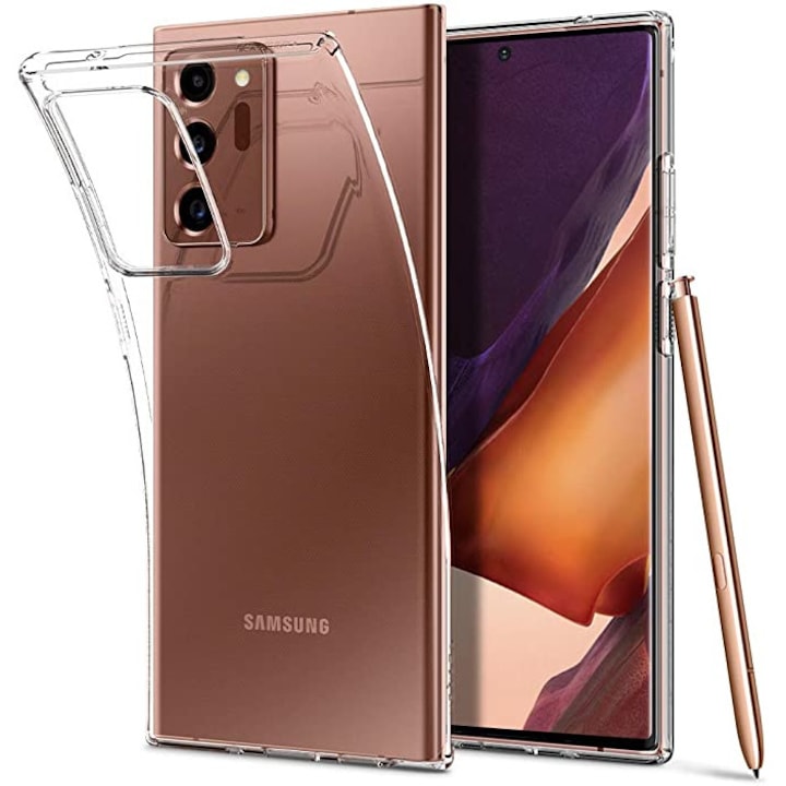 Силиконов Кейс за Samsung Galaxy Note 20 Ultra, Висококачествен, Прозрачен