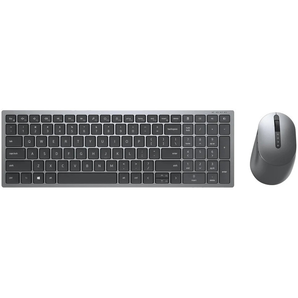 Kit Tastatura + Mouse Dell Multi-Device KM7120W, 2.4GHz&Bluetooth 5.0, Layout US Intl