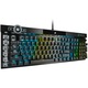 Клавиатура Gaming Corsair K100, RGB подсветка, Механична, Switch optic-mecanic Corsair OPX Rapidfire, Макро и мултимедийни бутони, Алуминиева рамка, Черен