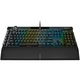 Клавиатура Gaming Corsair K100, RGB подсветка, Механична, Switch optic-mecanic Corsair OPX Rapidfire, Макро и мултимедийни бутони, Алуминиева рамка, Черен
