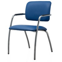 scaun vizitator traffic chairs sit 4 textil tapiterie piele ecologica albastra sezut si spatar tapitate cadru complet cromat imagen 36_0_
0