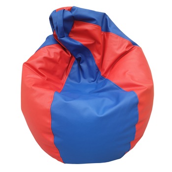 Fotoliu Puf BEAN BAGS, tip para, cu maner, piele ecologica, pentru interior/exterior, Rosu/Albastru Fotoliu Puf BEAN BAGS, tip para, cu maner, piele ecologica, pentru interior/exterior, Rosu/Albastru