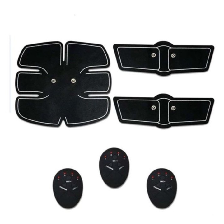 Aparat electrostimulare (EMS) cu 3 piese pentru abdomen, maini sau picioare