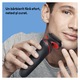 Самобръсначка Braun Series 5 51-R1000s Wet&Dry, AutoSense,Easy Clean, Easy Click, 3 бръснещи елемента, Червен/Черен