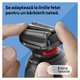 Самобръсначка Braun Series 5 51-R1000s Wet&Dry, AutoSense,Easy Clean, Easy Click, 3 бръснещи елемента, Червен/Черен