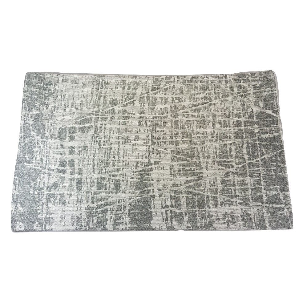 Covor Art, Design Abstract, Poliester, Antiderapant 50x80, Gri