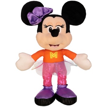 Jucarie de plus Disney Minnie Mouse, fundita mov, 25 cm Jucarie de plus Disney Minnie Mouse, fundita mov, 25 cm