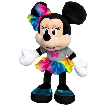 Jucarie de plus Disney Minnie Mouse, fundita multicolor, 25 cm Jucarie de plus Disney Minnie Mouse, fundita multicolor, 25 cm