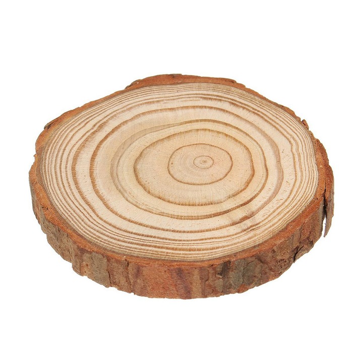 Комплект 10 дървени поставки Createur, 7 см