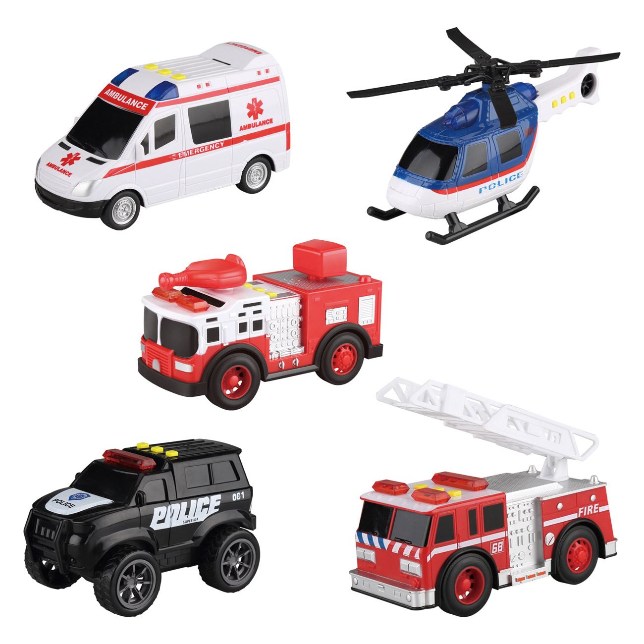 Set 5 vehicule, Zola®, 48x20x27 cm