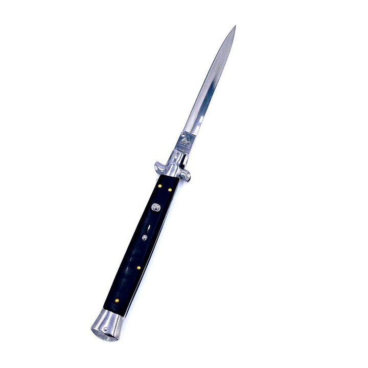 Briceag Stiletto cu deschidere automata, 34 cm, husa inclusa, negru, AC4KINGS-2