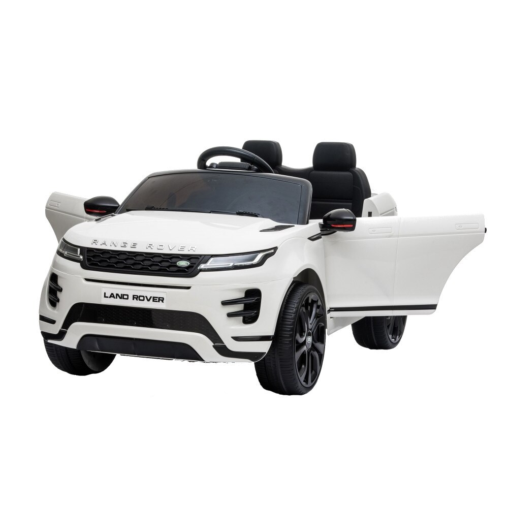 Masinuta electrica 12V cu doua locuri si roti EVA Range Rover White