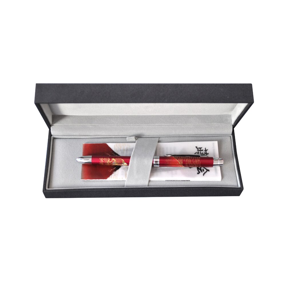 Pix multifunctional de lux PENAC Maki-E - Mount Fuji, bordeaux