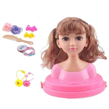 Jucarie role-play Cap de papusa pentru coafat Hair Stylist, Red Head - Krista® Jucarie role-play Cap de papusa pentru coafat Hair Stylist, Red Head - Krista®