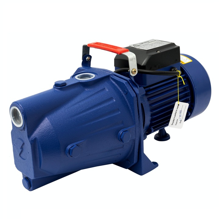 Alpine Profi JET100L Vízszivattyú, felszíni, 1500 W, 55 l / perc, 45 m kisülés, 9 m szívóerő, öntöttvas test, 100% réztekercselés