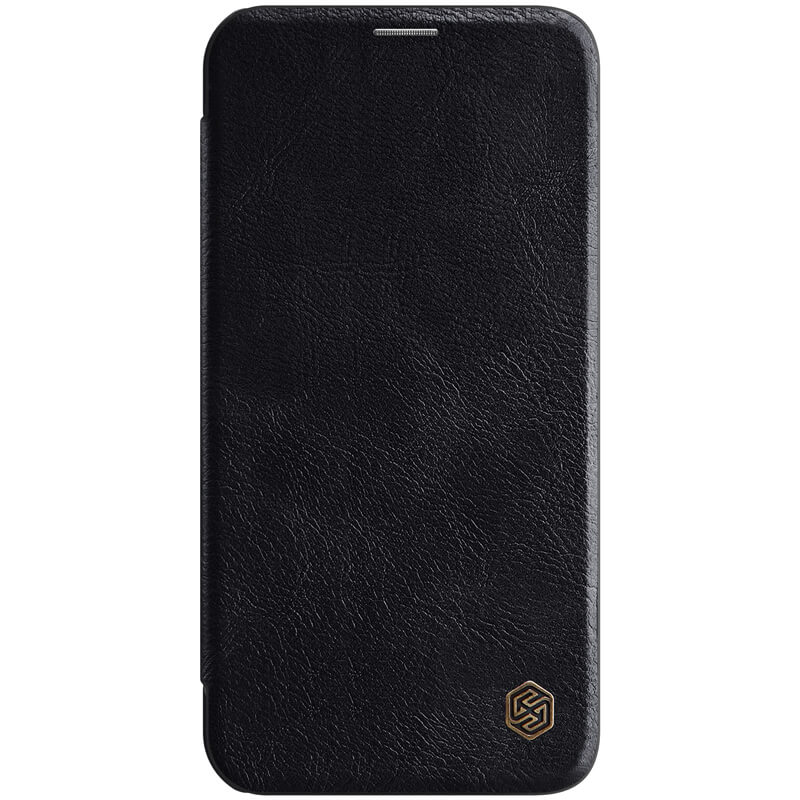 Husa tip carte Nillkin Qin pentru Apple iPhone 12 Pro Max, negru