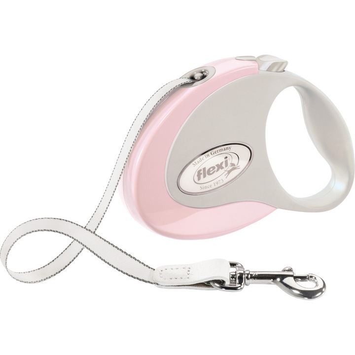 Lesa Flexi Style Retractabila Banda S 3 m/ 12 kg Roz 12386