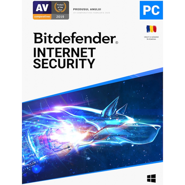 Bitdefender Internet Security licenc 1 eszközre 1 évig érvényes, kártya