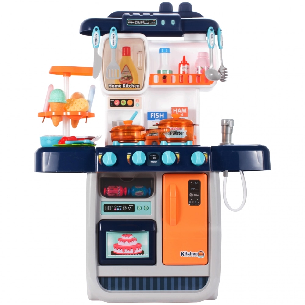 Bucatarie din plastic, multifunctionala si interactiva, complet utilata, Isp, 70x54x26 cm