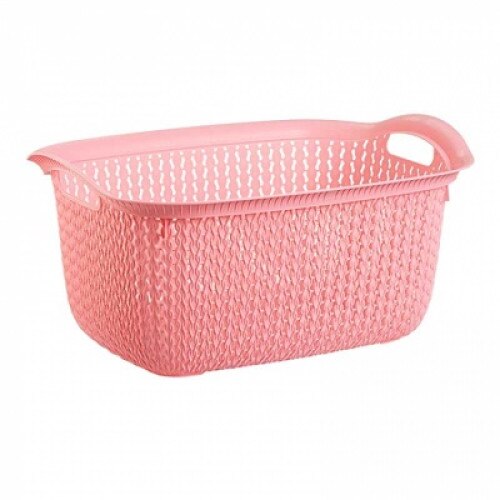 Cos de rufe Comfort S-002,capacitate 30 l,culoare roz