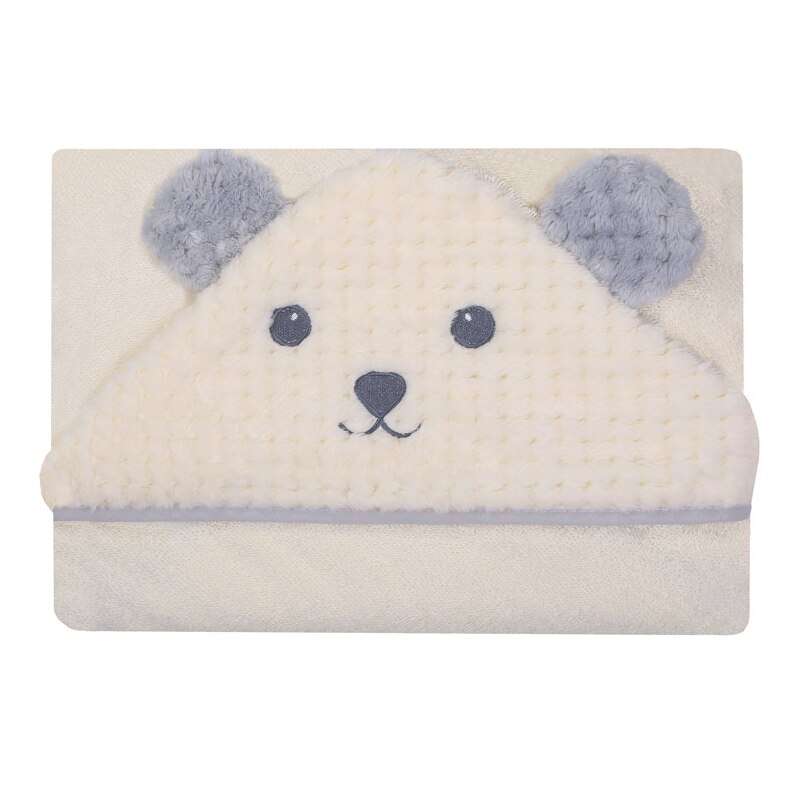 Prosop cu gluga pentru copii 100 x 100 cm Mini Junior 322PA, Crem