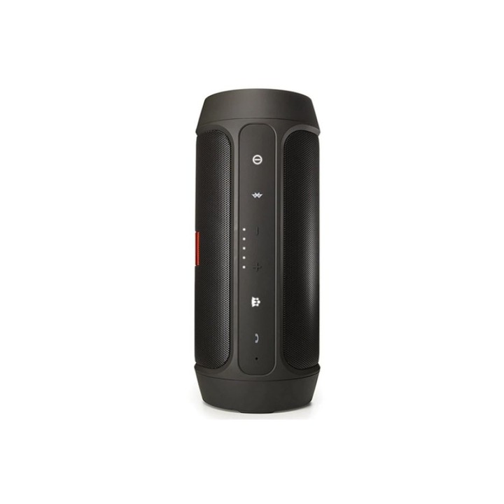 Boxa portabila Bluetooth Charge2+, functie PowerBank, slot CardSD, USB, AUX, negru