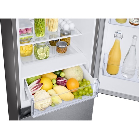 Combina frigorifica Samsung RB34T670DSA/EF, 344 l, No Frost, Compresor Digital Inverter, All around coooling, H 185 cm, Clasa D, Metal Graphite