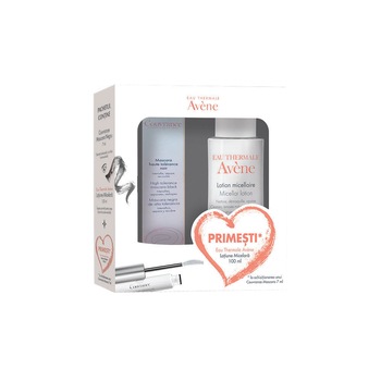Pachet Avene Couvrance Mascara Negru, 7 ml + Lotiune micelara 100 ml Pachet Avene Couvrance Mascara Negru, 7 ml + Lotiune micelara 100 ml