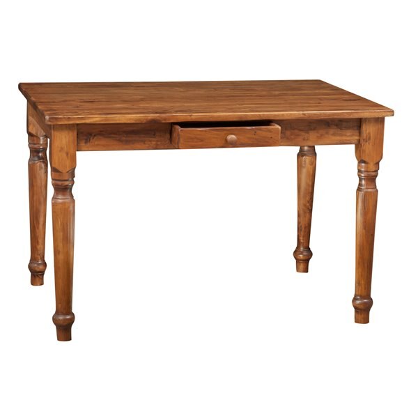 Masa fixa cu sertar, Mobila lemn masiv, Tuscan Furniture, Lemn Masiv, 140 x 80 x 80 cm