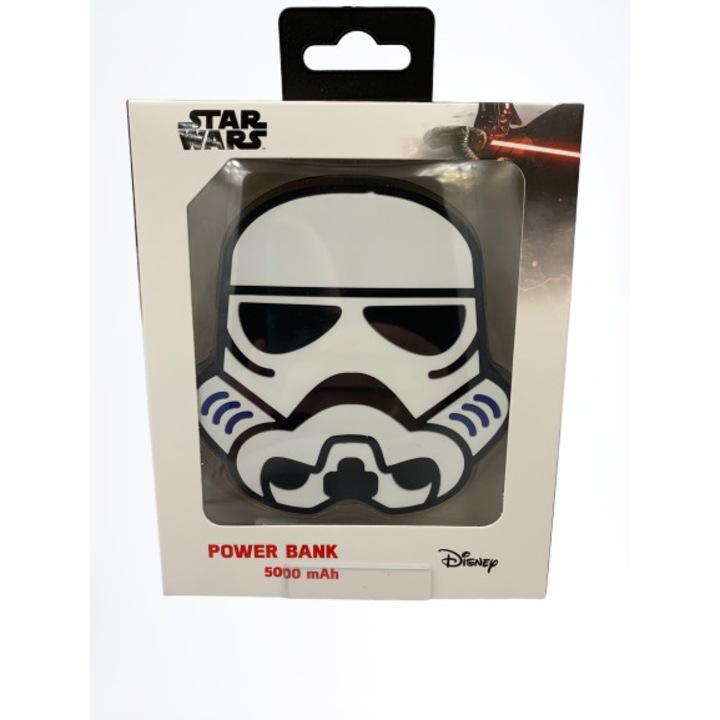 Star Wars 3D Power Bank - Stormtroopers 001 1A 1xUSB 5000mAh fehér (SWPBSTOR001) 5W