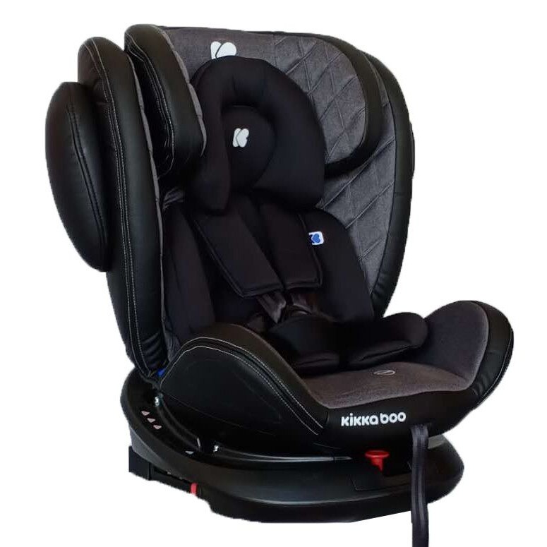 Scaun auto 0-36 kg cu sezut reversibil si isofix KikkaBoo Stark Dark Grey