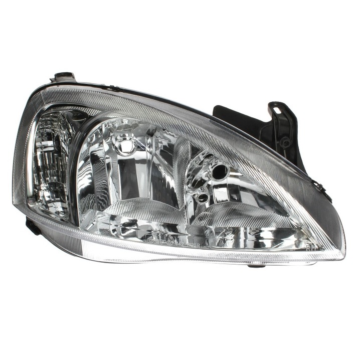 Фар десен хром електрически,(без електродвигател), крушка H7/H3 Skoda Fabia 1999-2007г.