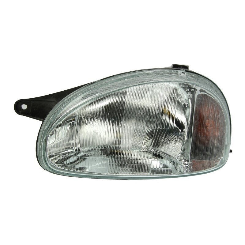 Far fata dreapta argintiu(fara motor) bec H4/PY21W Opel Combo,Corsa B 03.1993-10.2001