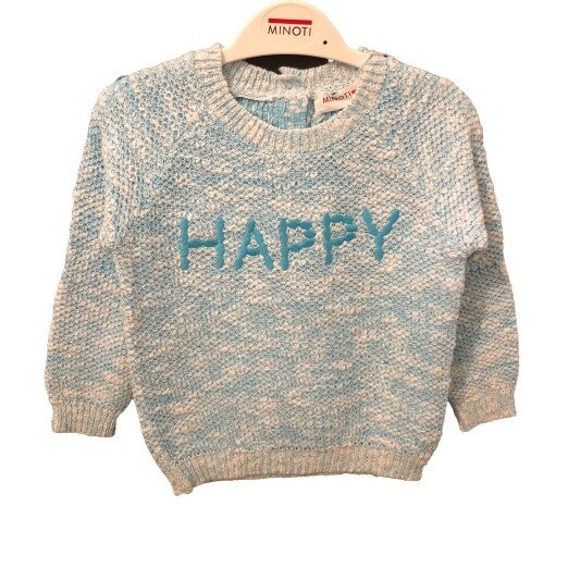 Pulover tricotat Minoti, albastru deschis