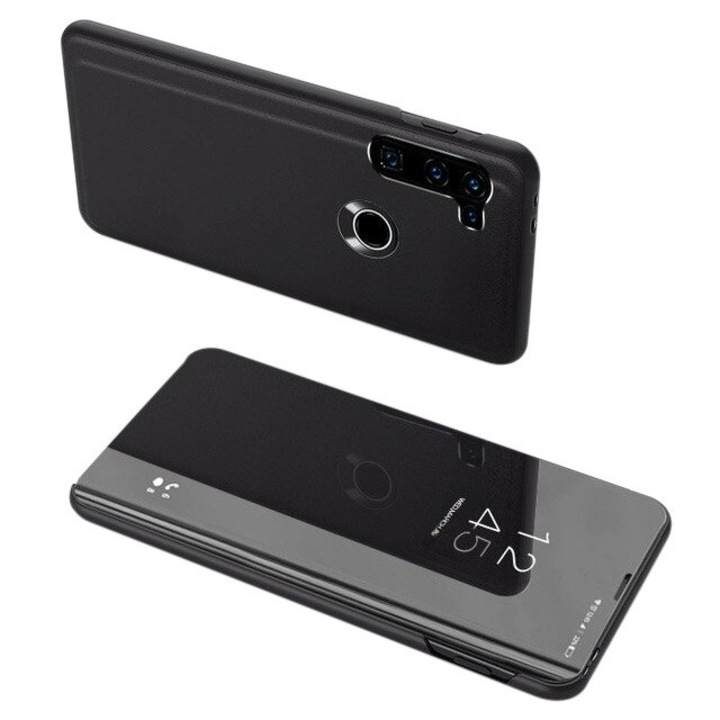 Калъф за телефон Clear View Case за Motorola Moto G8 Power, черен