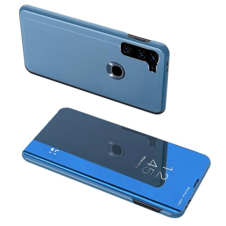 Калъф за телефон Clear View Case за Motorola Moto G8 Power, син
