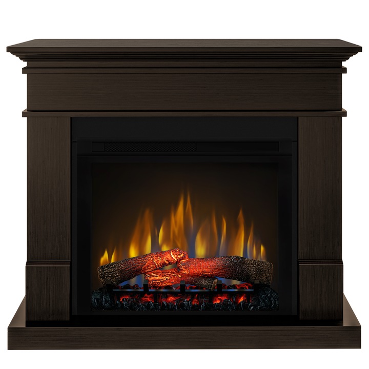 Semineu electric Lisabona Wenge 110 x 95 x 30cm, cu focar 3D Dimplex XHD28 si sunet