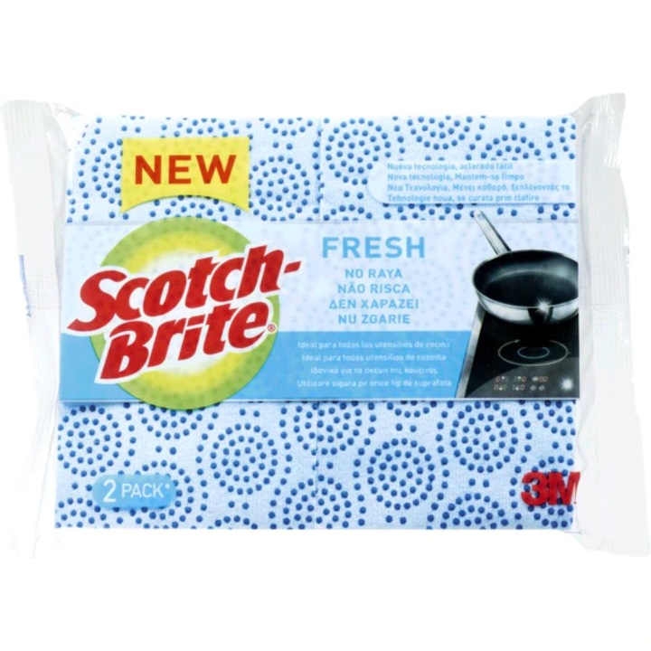 SCOTCH BRITE Szivacs Delicate Classic Fresh, 2 db/szett
