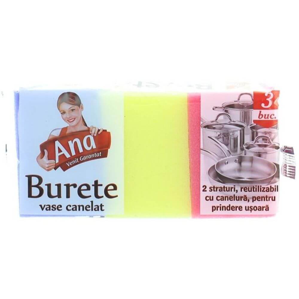 Set 3 Bureti Canelati Ana Universali, Diverse Culori