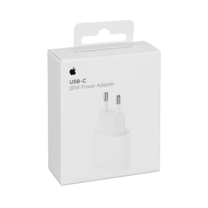 Зарядно/ Адаптер Apple за iPhone, 20W, USB-C, White