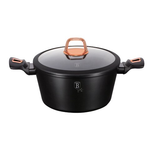 Cratita cu capac 28cm, invelis marmura, Berlinger Haus, BH1931N