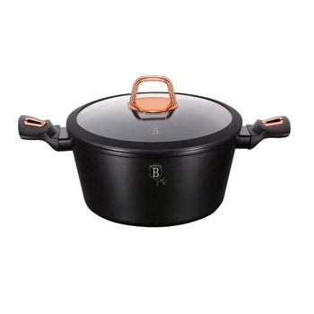 Cratita cu capac 28cm, invelis marmura, Berlinger Haus, BH1931N Cratita cu capac 28cm, invelis marmura, Berlinger Haus, BH1931N