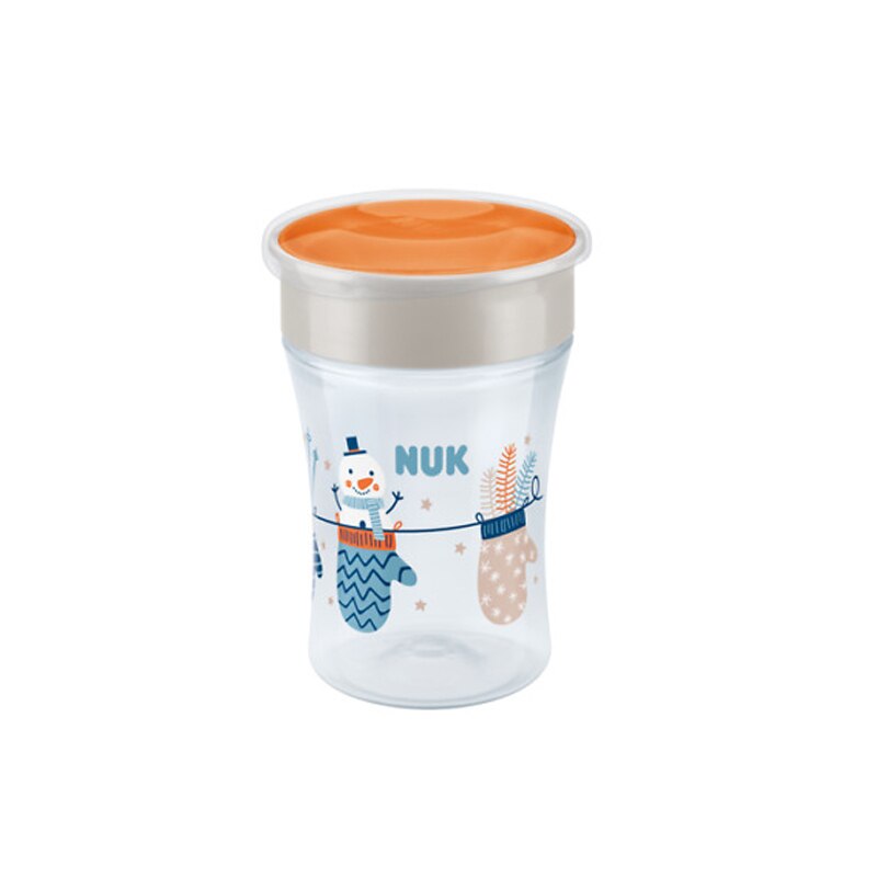 Biberon anti curgere 230 ml Nuk Magic Cup 255443, Transparent 8+ luni