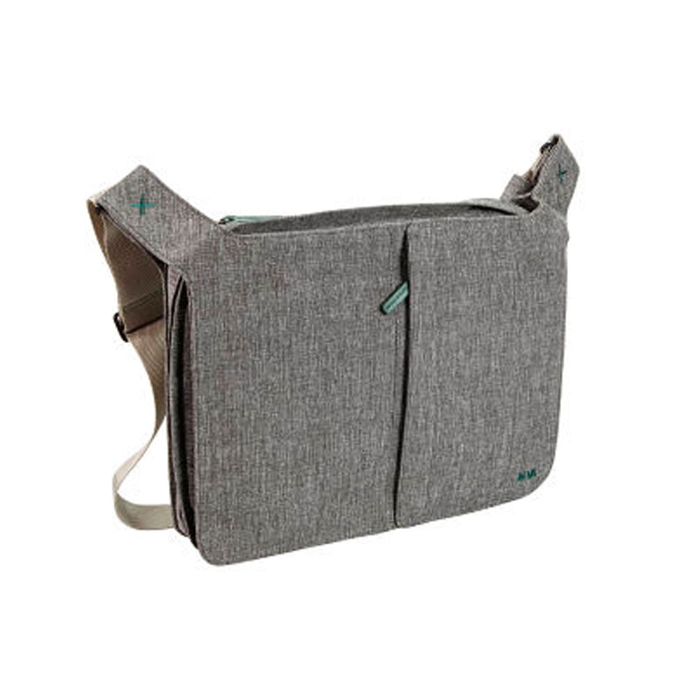 Geanta Messenger Bellows Line, Gri deschis