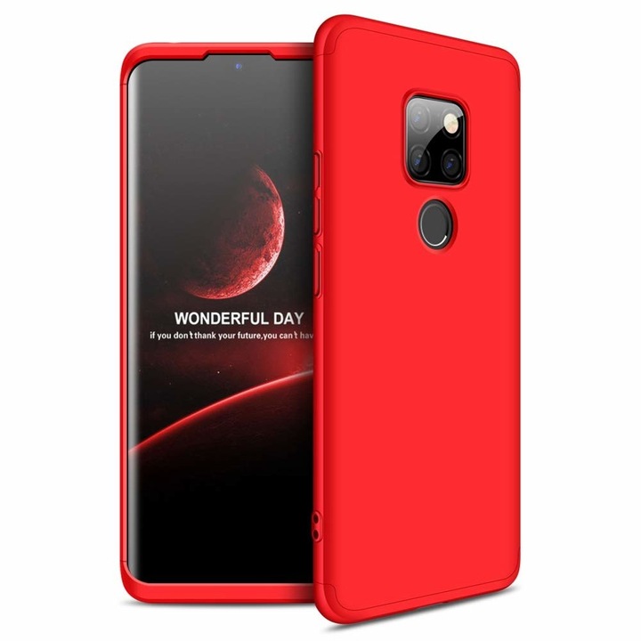 Husa de protectie 360, GKK, pentru, Huawei Mate 20, Rosu